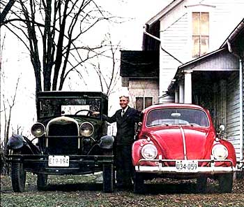 O VW Carocha e um Ford T