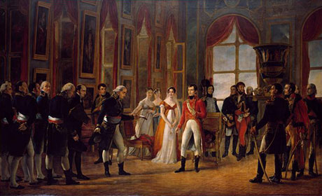 Entrega do decreto que nomeia Napoleo imperador