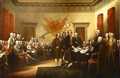 Declaração de Independência, de John Trumbull