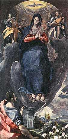 A Imaculada Conceição por El Greco