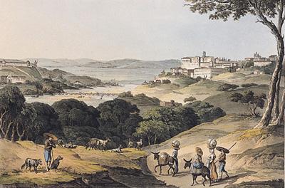 Vista de Coimbra na época da Guerra Peninsular