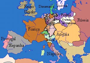 A Europa em Julho de 1807