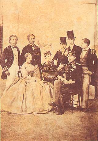 D. Pedro V e a familia