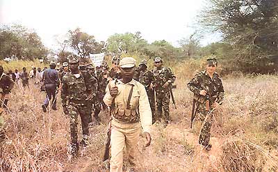 Soldados em Moçambique