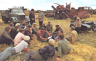 Agricultores soviéticos