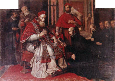 Paulo III e santo Inácio de Layola
