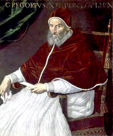 O papa Gregório XIII