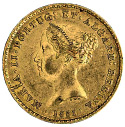 Anverso da moeda de 2500 reis