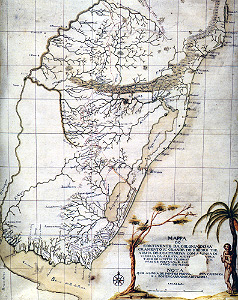 Mapa do sul do Brasil
